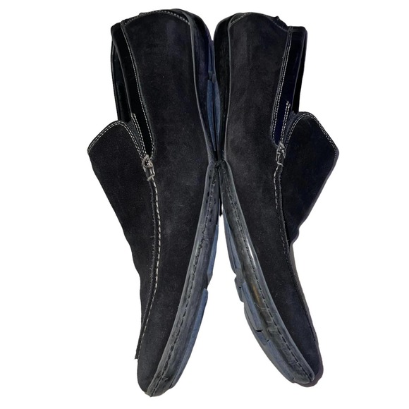 Donald J. Pliner Black Suede Men’s Driving Loafers Size 11.5 main image 4
